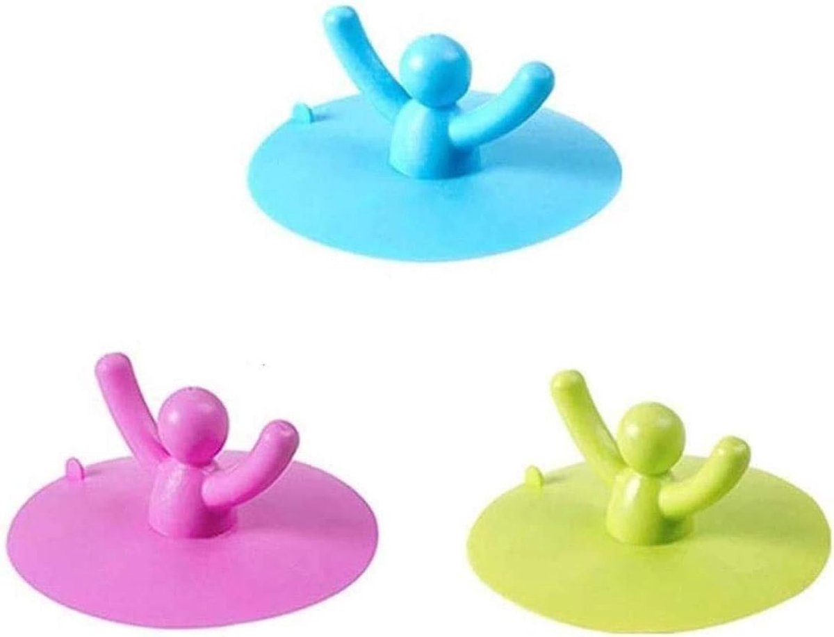 Universal Sink Stopper - Silicone Bathtub Drain Stopper Plug Cover - Bath Stopper with Handle - Baby Bath Stopper - Washbasin Plug - Floor Drains and