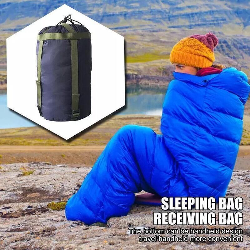Camping Sleeping Bag Compression Sack Waterproof Outdoor Storage Bag - Lake Blue โ image 4