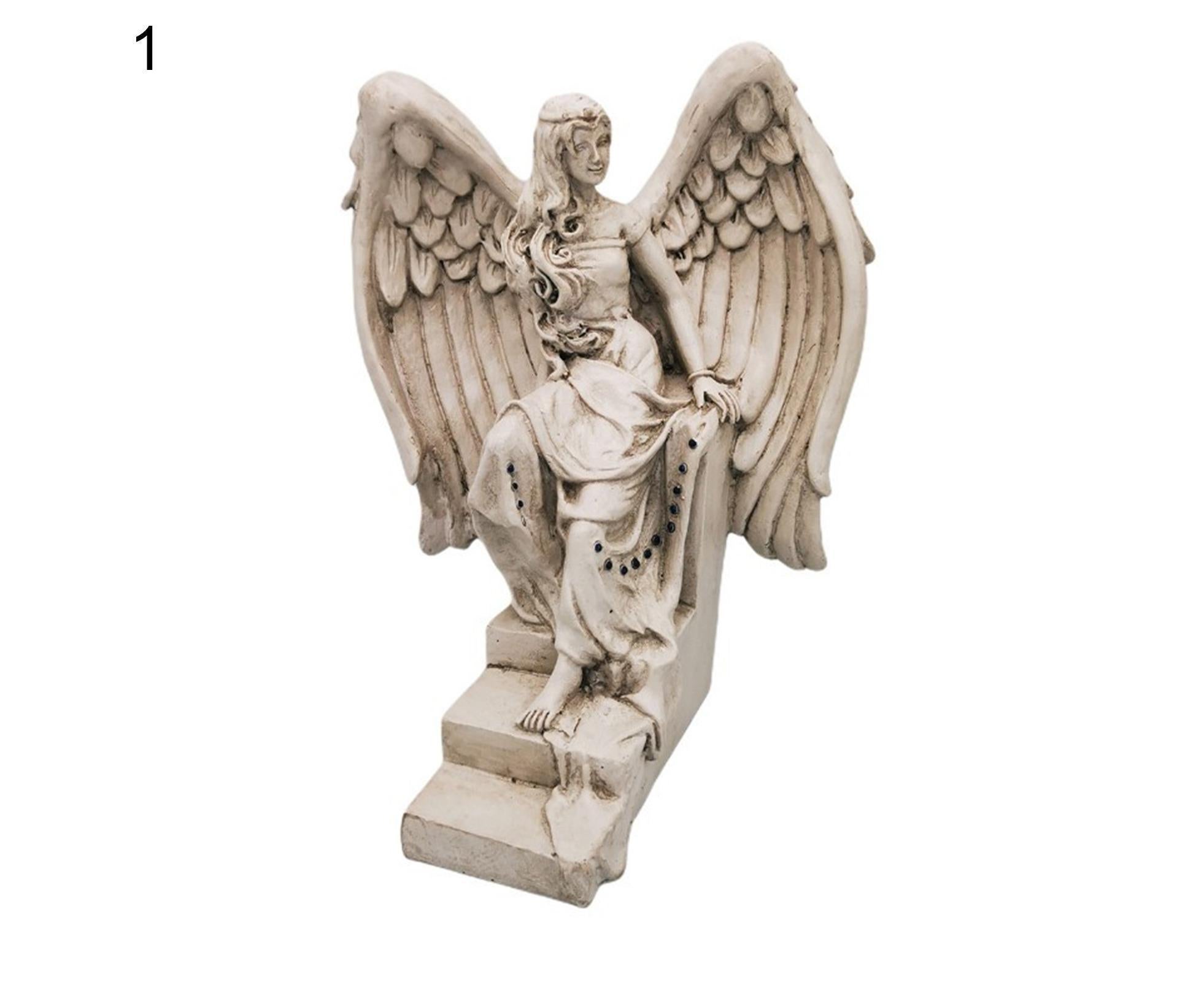 Garden Angel Ornament Realistic Decorative Resin Weather-resistant Art Sculpture for Garden-1 — image 2