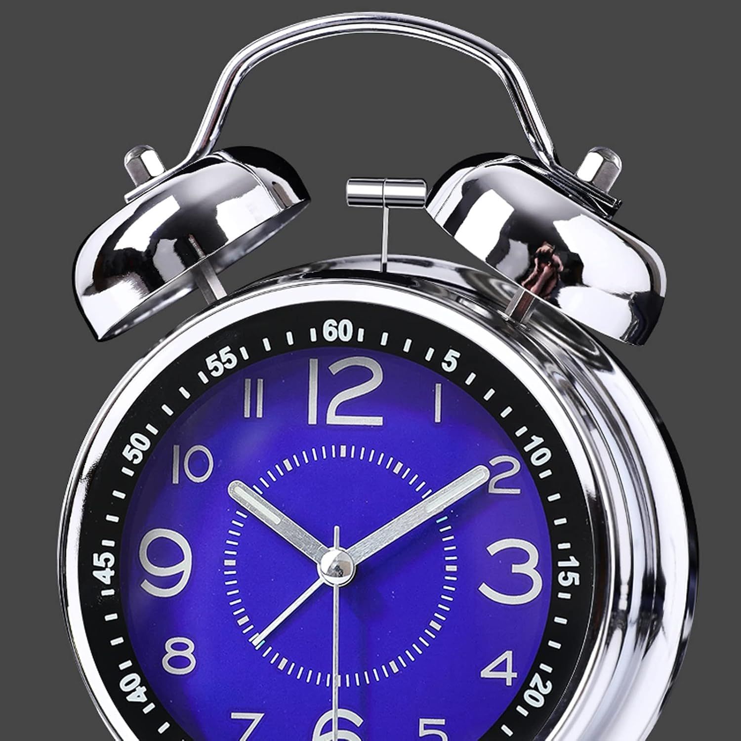 Twin Bell Alarm Clock with Backlight, 4 Inch — image 4
