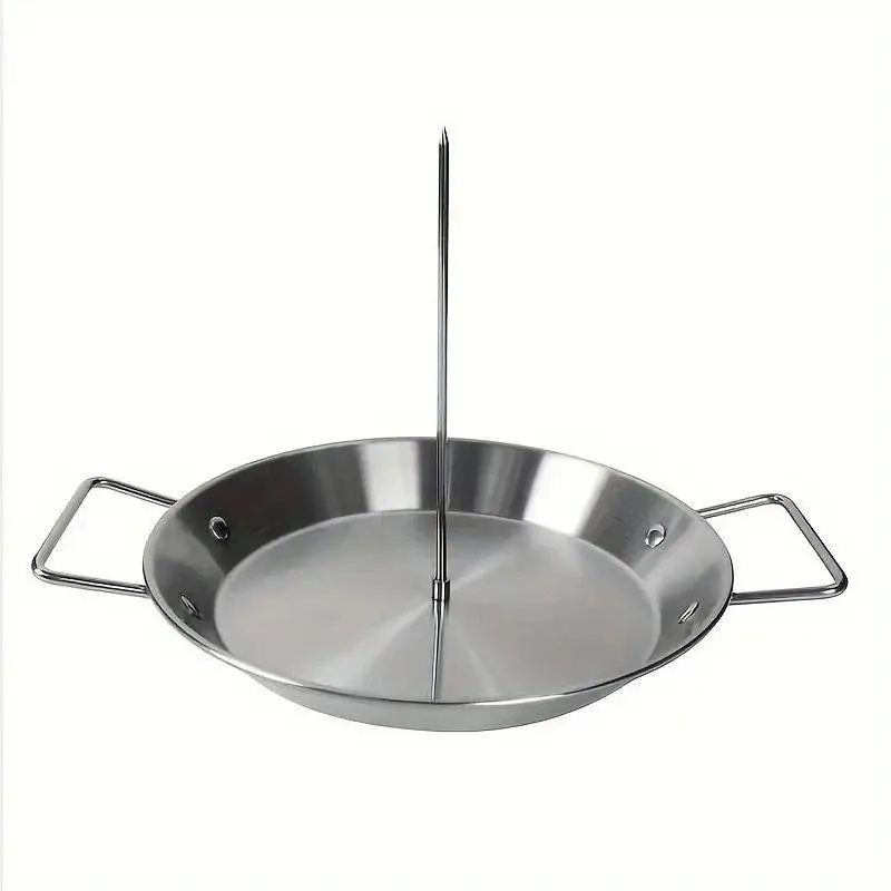 Stainless Steel Vertical Skewer Grill Pan Barbecue Kebab Rack Grill Cooking Tool — image 2
