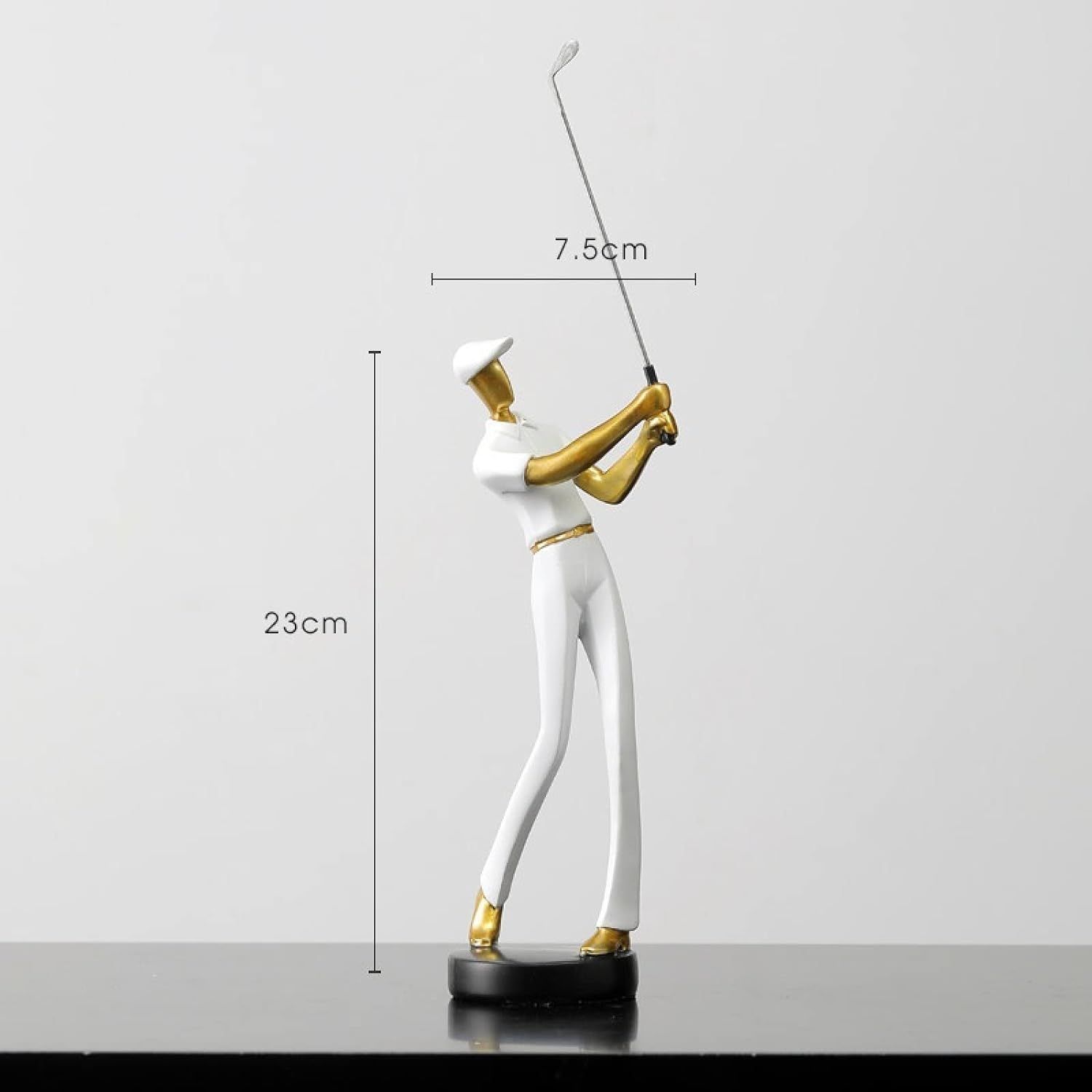 Decor Figurine Statue Modern Sculpture Home Gifts Table Centerpiece Crafts Arts 10inch-Golf White-Home Decoration Collection — image 4