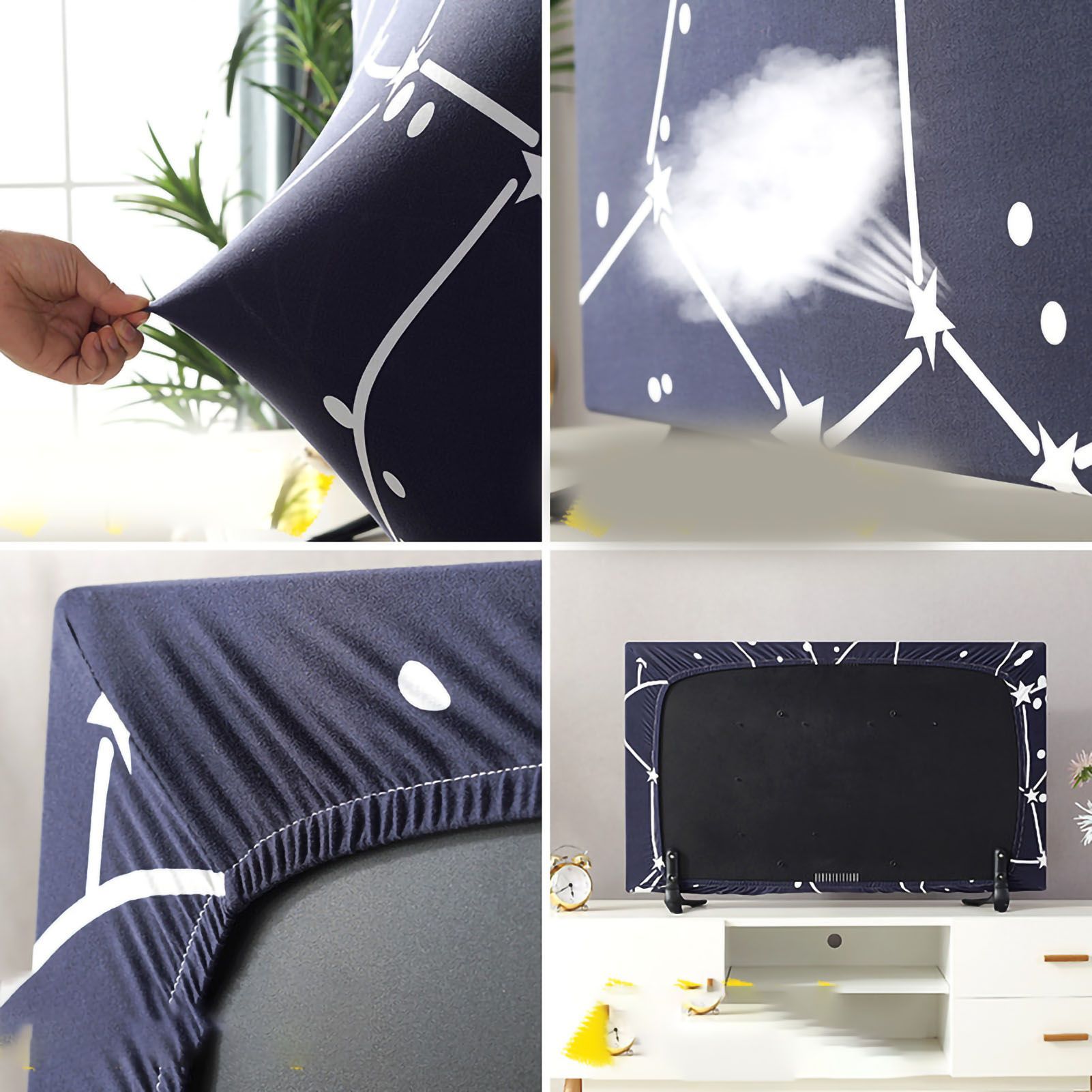 TV Cover Weatherproof Dustproof Universal Elastic Hanging Television Protector for Home Type 4 65in โ image 5