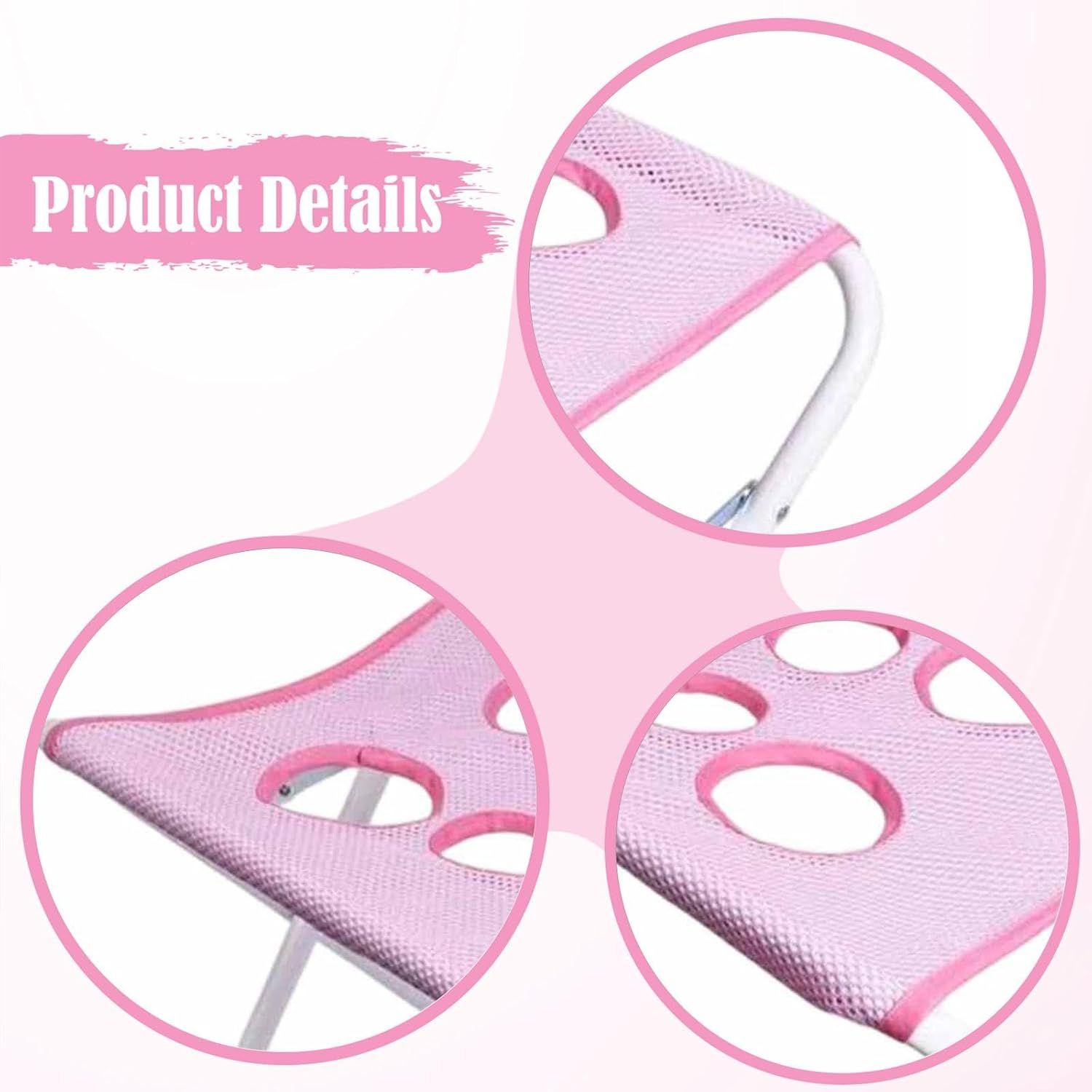 Foldable Pet Grooming Hammock with Leg Holes, Anti-Scratch Mesh Bathing Station for Cats and Small to Medium Dogs, Portable Nail Trimming and Washing Aid β image 2