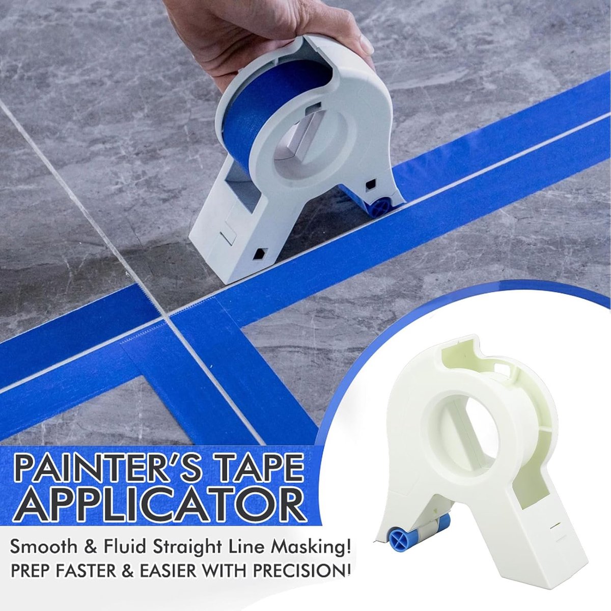 Tape Dispenser - Portable masking tape dispenser - adhesive tape dispenser - Seam sticker tool - for wall and floor painting - for paintwork, windows and door โ image 4