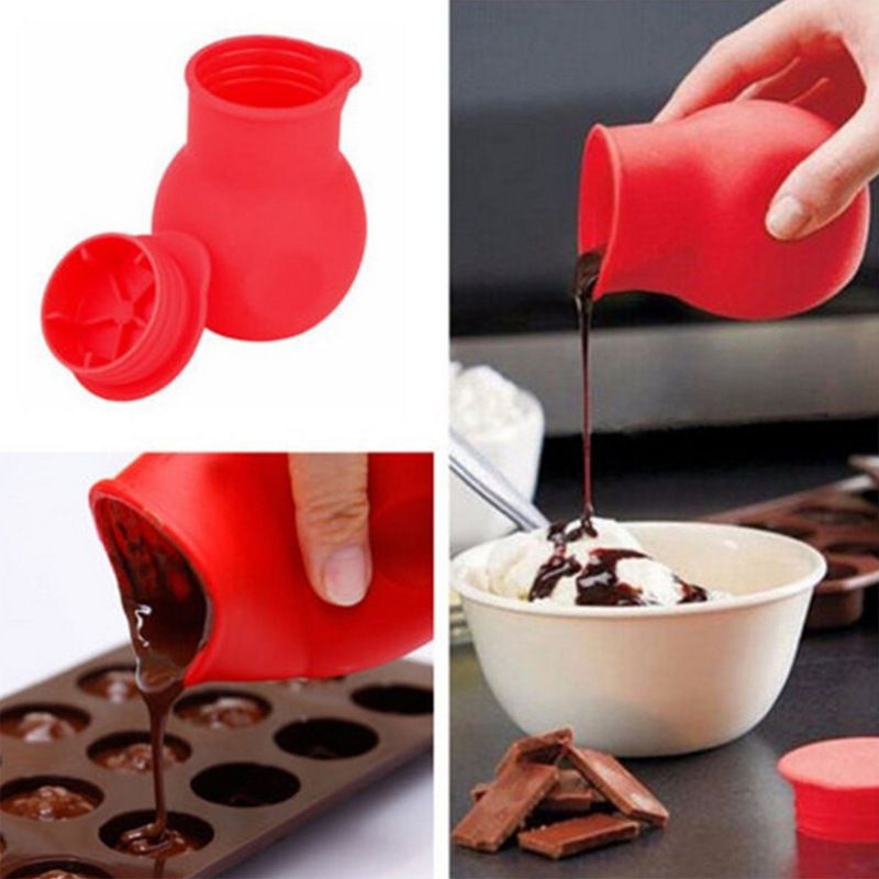 Silicone Non Stick Chocolate Melting Pots Melter Butter Heat Sauce Microwave Baking Pot Silicone Material For DIY Baking — image 4