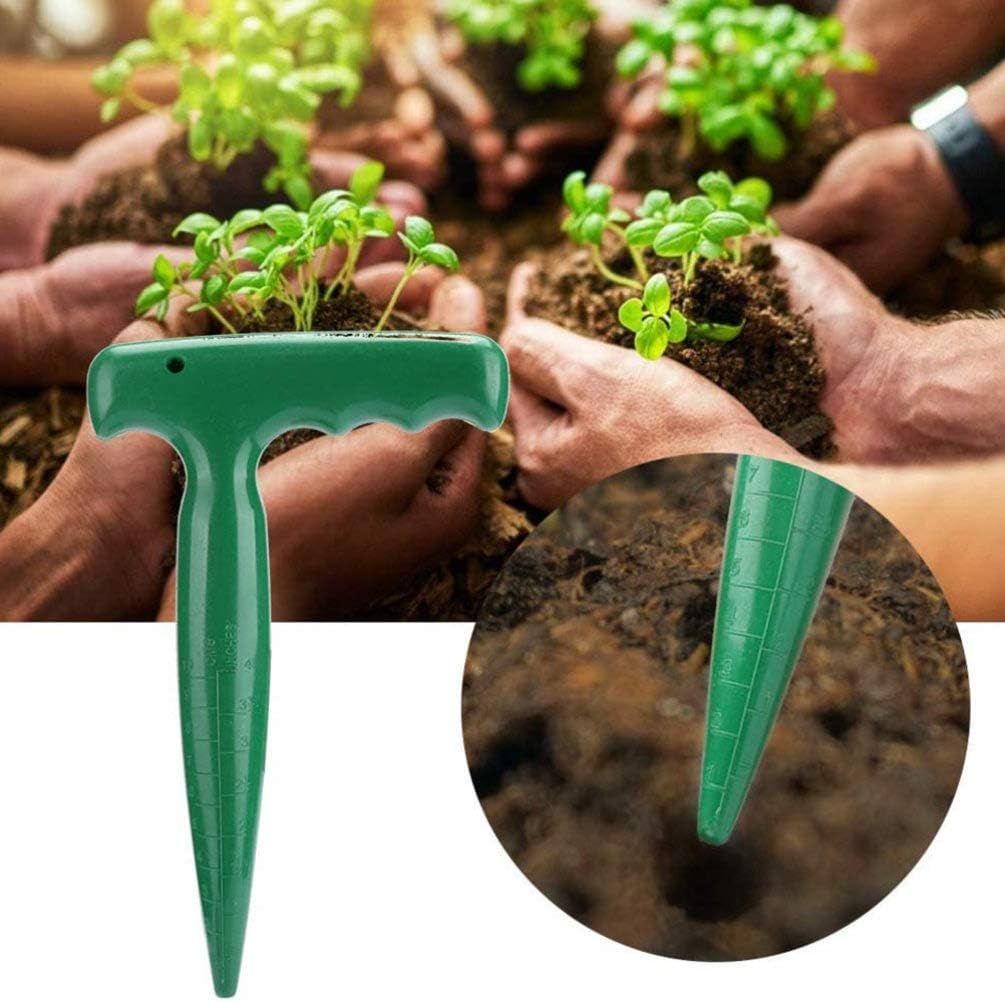 Teensery Plastic Garden Hole Punch Planting Weeding Transplanting Seedling Garden Tool Seedling drilling machine for sowing 5pcs โ image 4