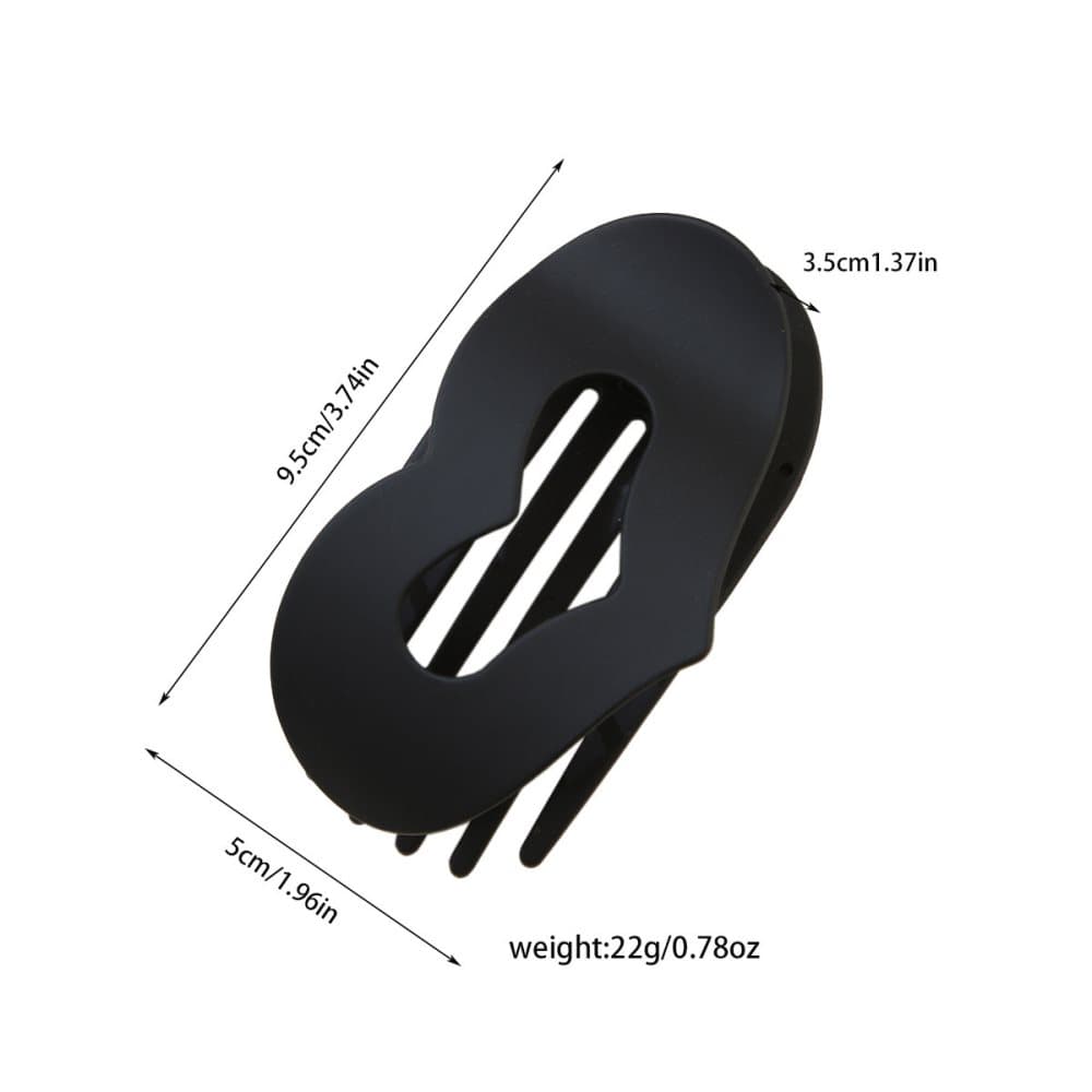 4-Pack Flat Hair Clips, Multicolored, Strong Grip Comfortable Design for Thin and Thick Hair, Oval/Square โ image 5