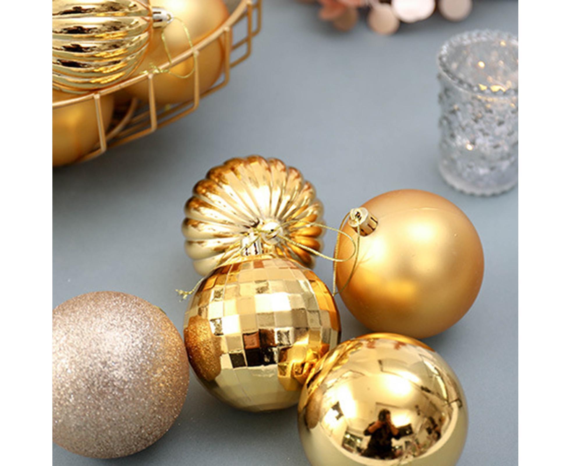 34Pcs Shatterproof Ball for Home-Golden — image 3
