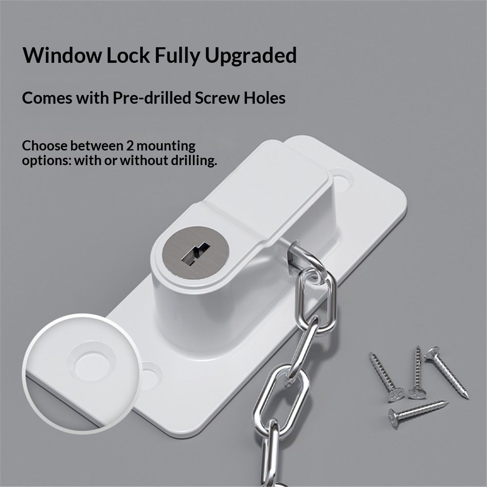 oor Locks for Kids Safety, for Door Monkey, Child Proof Door Lock, Drawers and Child Safety Cabinet Locks, Adhesive No Drilling(White 2Pack) — image 3