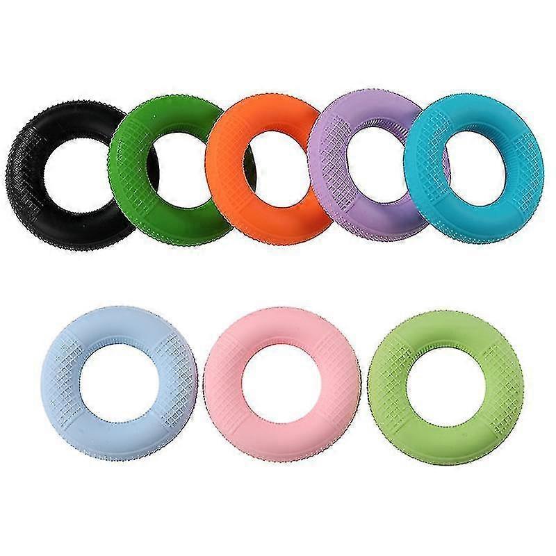4-Pack Mesh Silicone Grip Circles, Rehab Gym Hand Strength Trainer, 50lb, Blue โ image 3