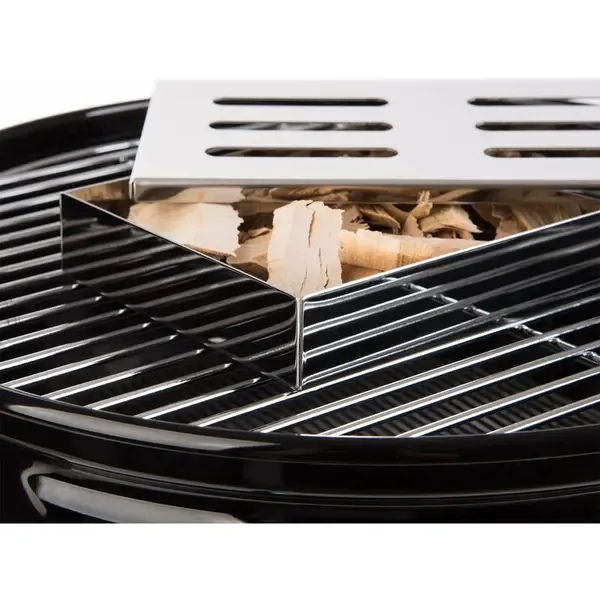 Stainless Steel BBQ Smoker Box, Ventilated Wood Chip and Herb Box for Gas and Charcoal Grills, Silver, 20.5 cm โ image 4