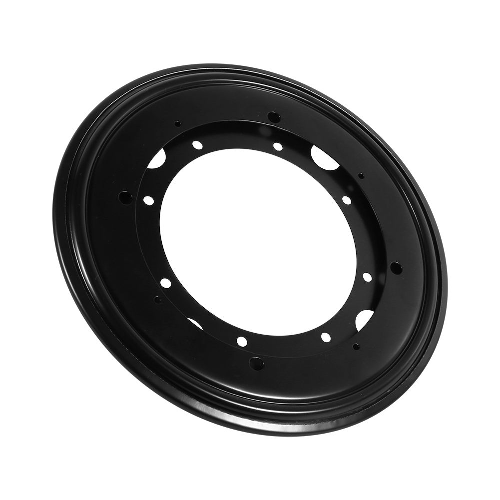 Heavy Duty Round Galvanized Lazy Susan Turntable Bearing Rotating Swivel Plate (9" Black) — image 4