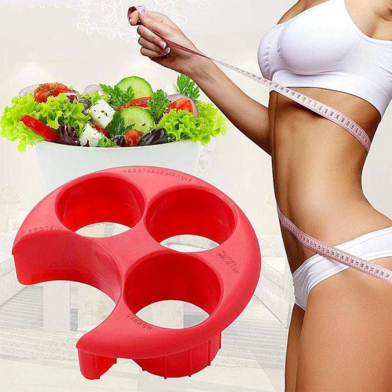 Portion Control Plate, Portable Meal Measure Control Portion Plates for Weight Loss,Compartment Divided Plates Bariatric Plate — image 4