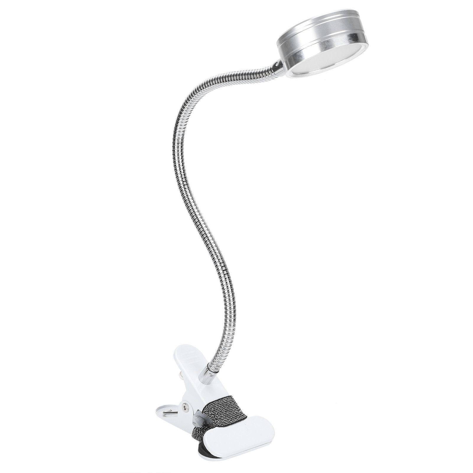 Clamp Light USB Warm Cold Color Temperature 360 Degrees Adjustable Gooseneck Light (Silver) โ image 3