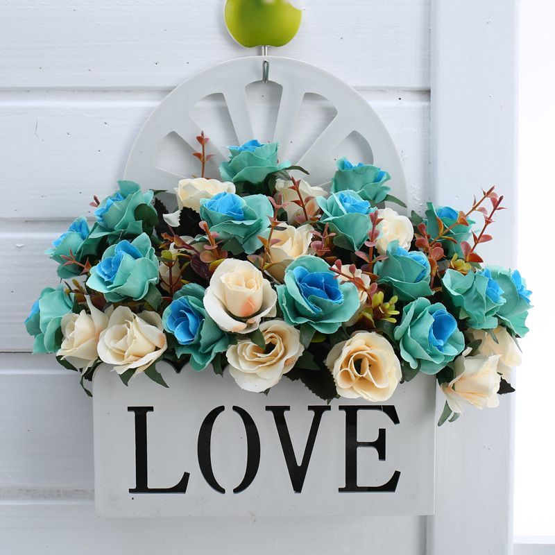 Artificial Sunflowers Wall Hanging Flowers Simulation Flower Basket Living Room - Multi-color - Size 1 — image 4