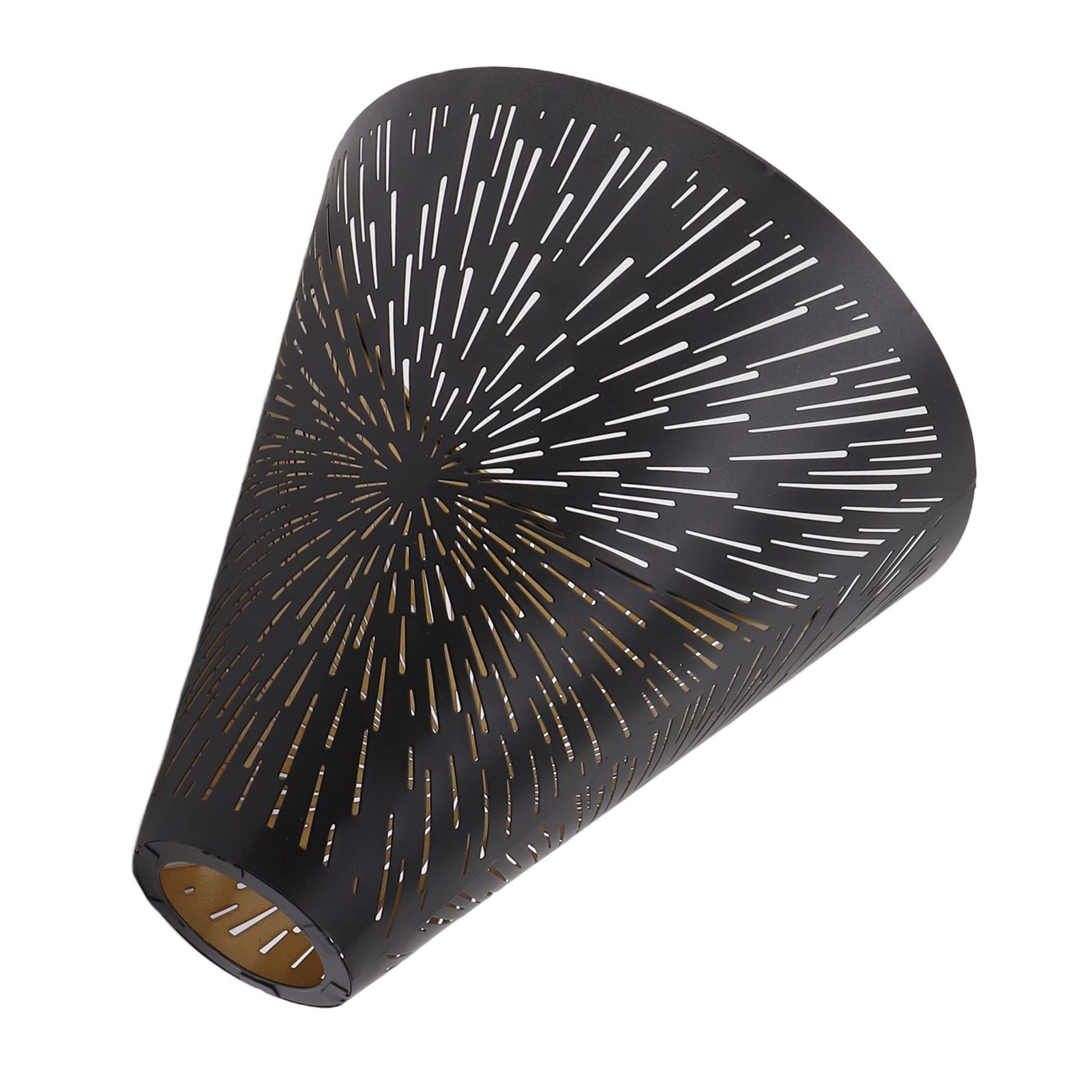 Table Lamp Shade Laser Engraved Metal Fireworks Shape Projection Lampshade for Bedroom — image 5
