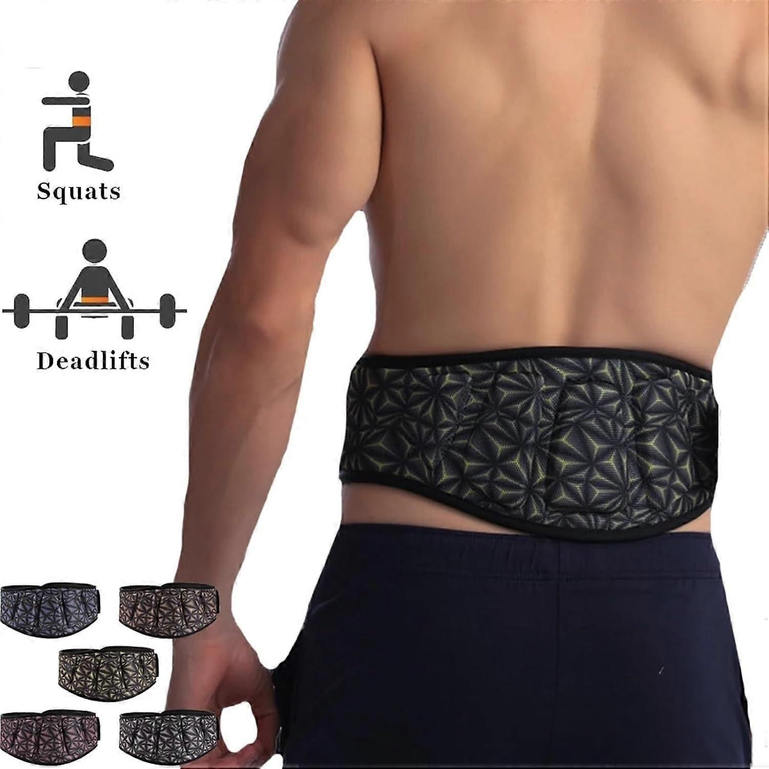 Weightlifting Belt for Men and Women Adjustable Powerlifting Belt Core Support Heavy Lift Protection Red - M โ image 2