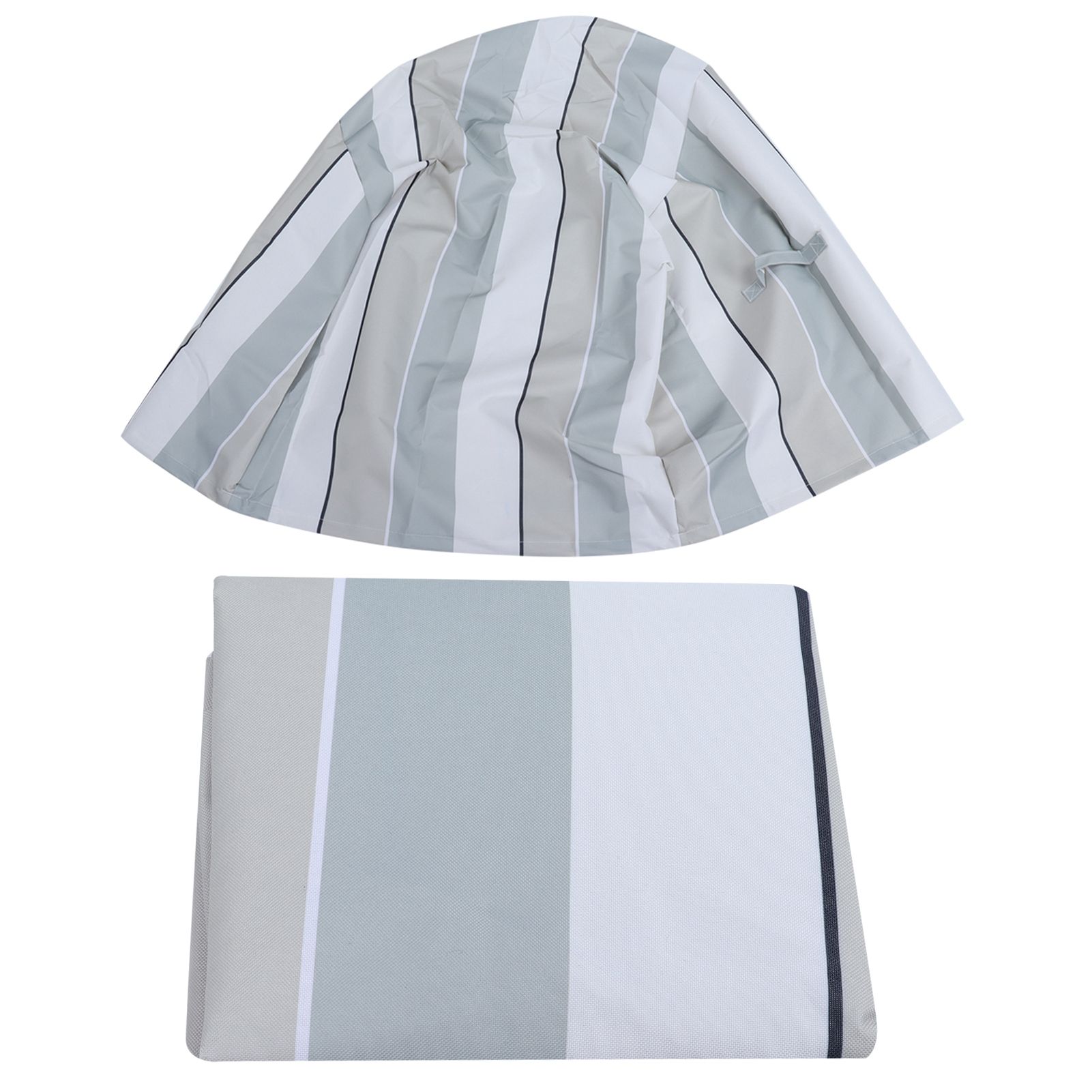 Water Resistant Chair Cover Indoor Outdoor Garden Patio Furniture Dust Cover ProtectorStripe 85x94x68.5x91.5cm — image 4