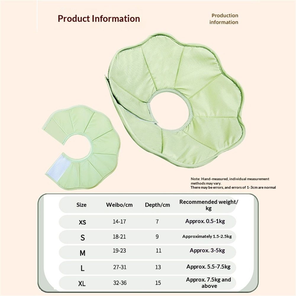 Adjustable Soft Cat Cone Collar - Waterproof Recovery Collar for Cats After Surgery, Lightweight Collar for Kittens, Small to Large (green, L) — image 3