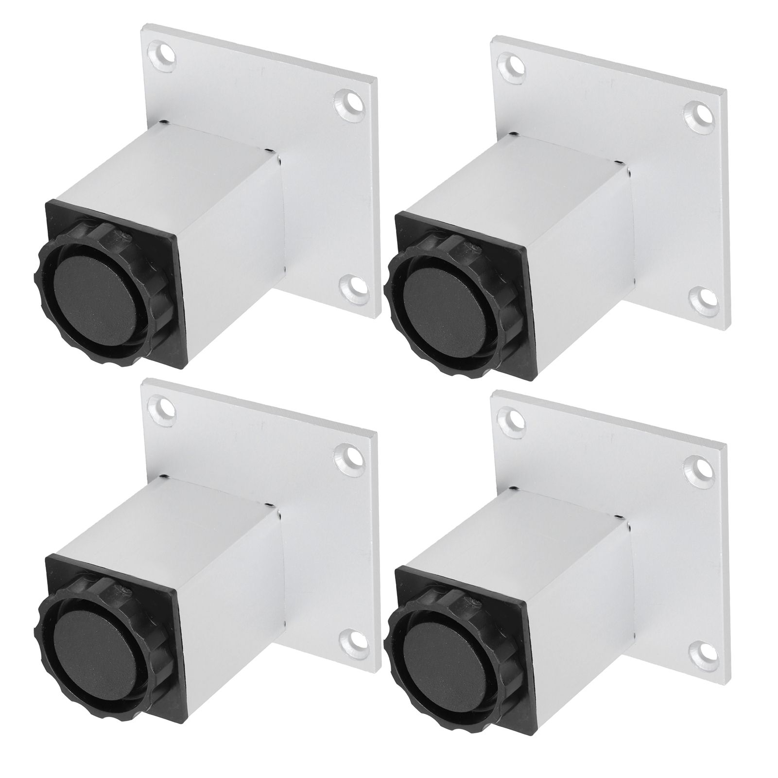 4Pcs Sofa Leg Aluminium Alloy Square Adjustable Cabinet Foot Furniture Hardware Fittings60mm — image 3