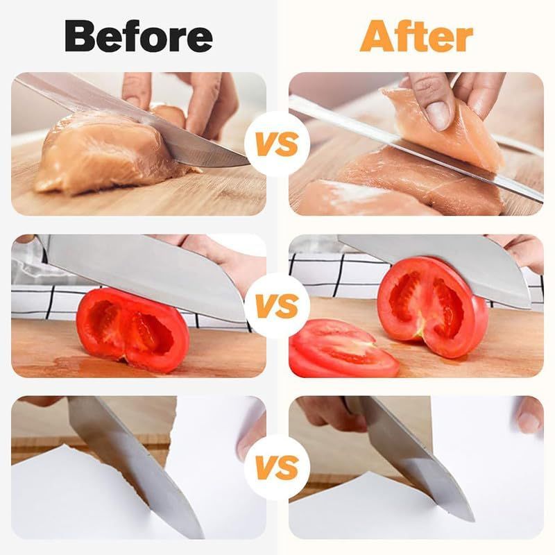 Electric Knife Sharpener, USB Interface Knife Sharpener, Adjustable Electric Knife Sharpeners with Protective Cover Home Kitchen â image 3