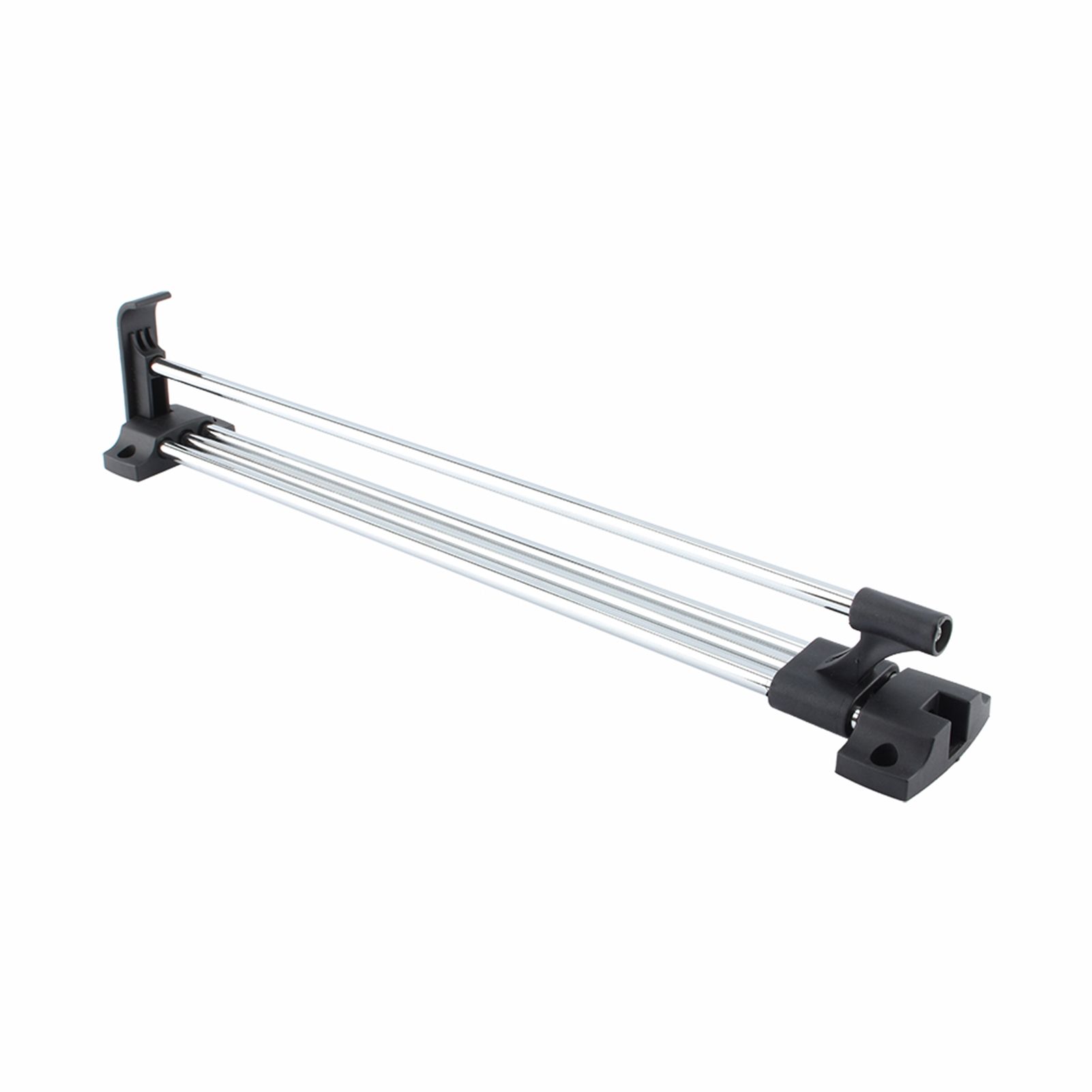 Wardrobe Chrome Pull Out Retractable Wardrobe Clothes Hanger Rail Towel Coat Racks Closet Rod — image 4