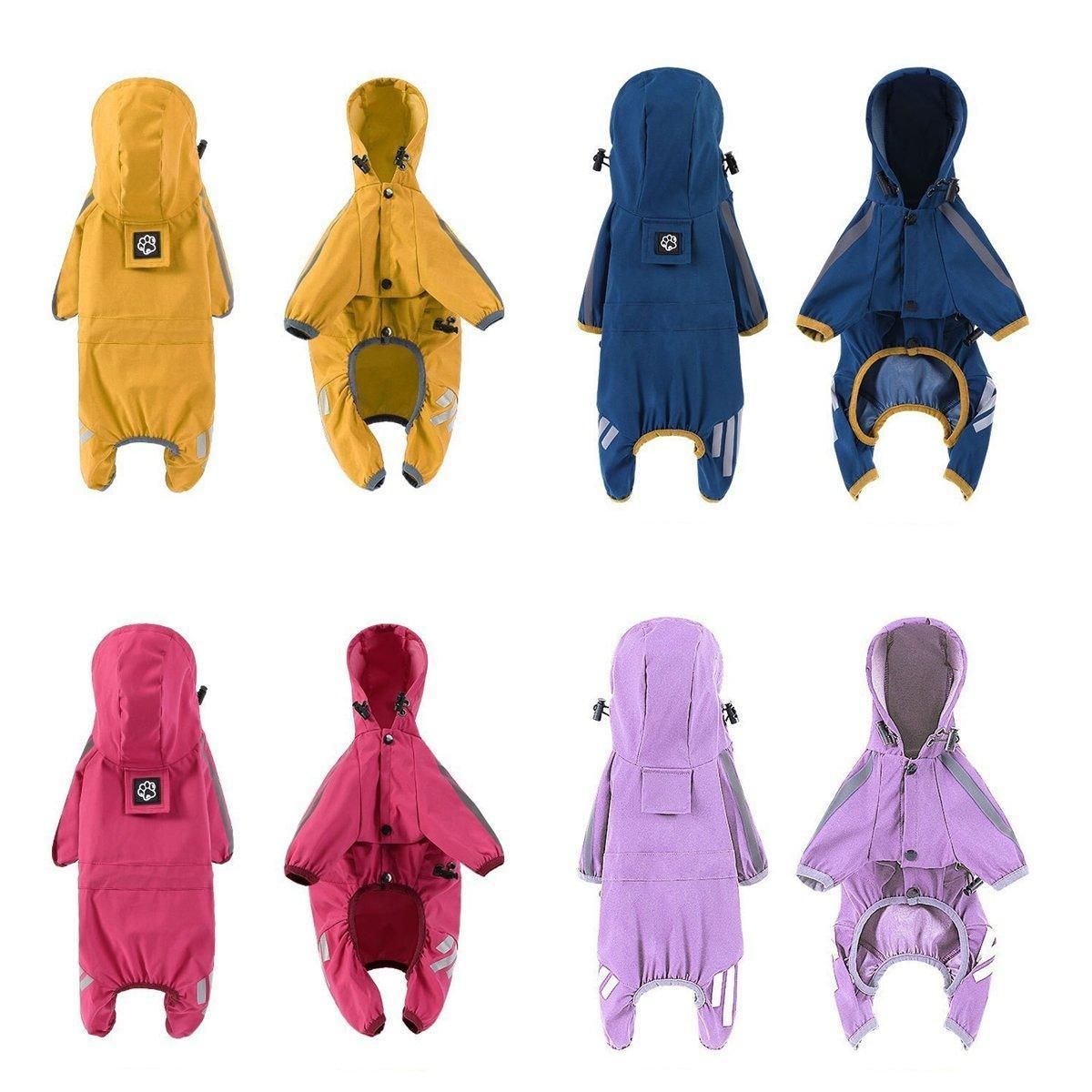 Waterproof Four Corner Pet Raincoats In Large Medium And Small Sizes Are Suitable For Dogs - Orange - S — image 3