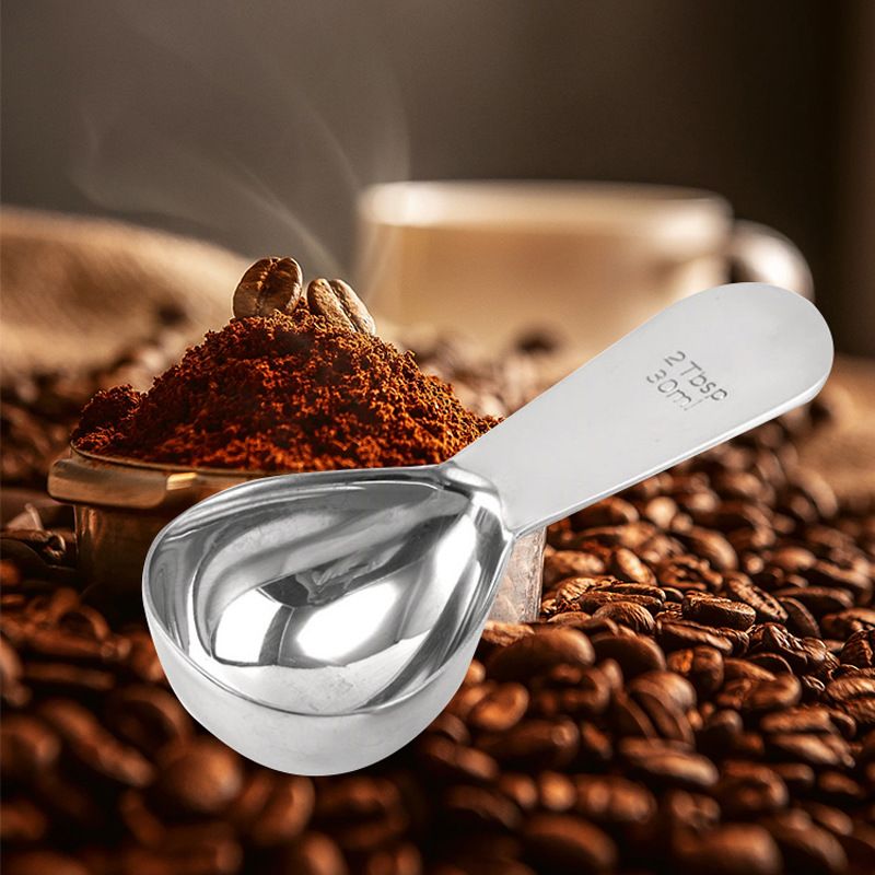 Coffee spoon 304 stainless steel spoon with scale measuring spoon Milk powder spoon Seasoning spoon Measuring spoon โ image 3