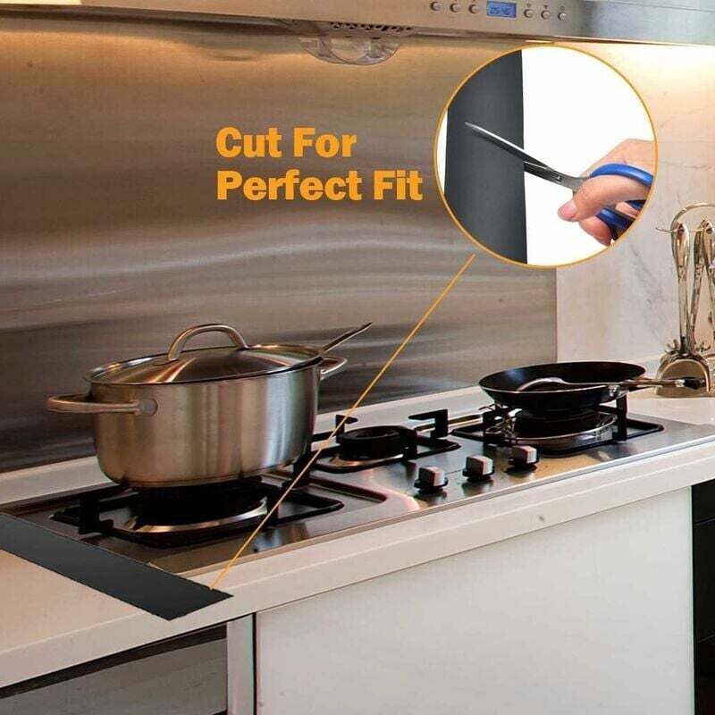 2 Pack 25''/63Cm Kitchen Countertop Edging Strips, Silicone Stove Counter Gap Cover, Long Filler Seal For Sealing — image 4