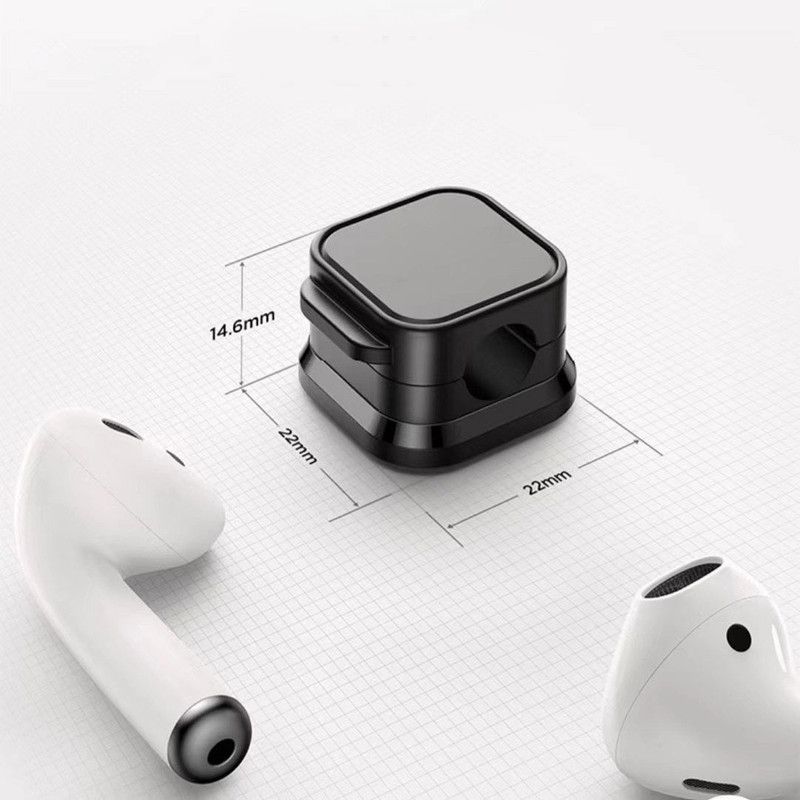 24 White Pack Magnetic Cable Organizer Clips for Desk and Car, Reusable Adhesive Cord Management Holder for Charging Cables, USB Wires, Headphones, HDMI, and — image 6