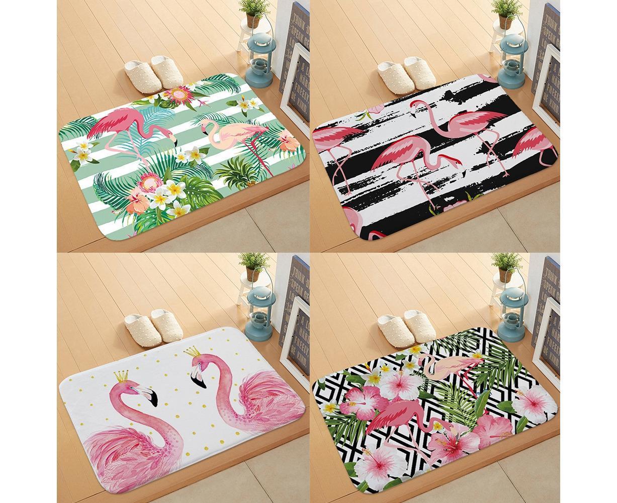 Stylish Flamingo Rug Kitchen Bathroom Anti-slip Doormat Carpet Floor Mat Home Decor — image 5