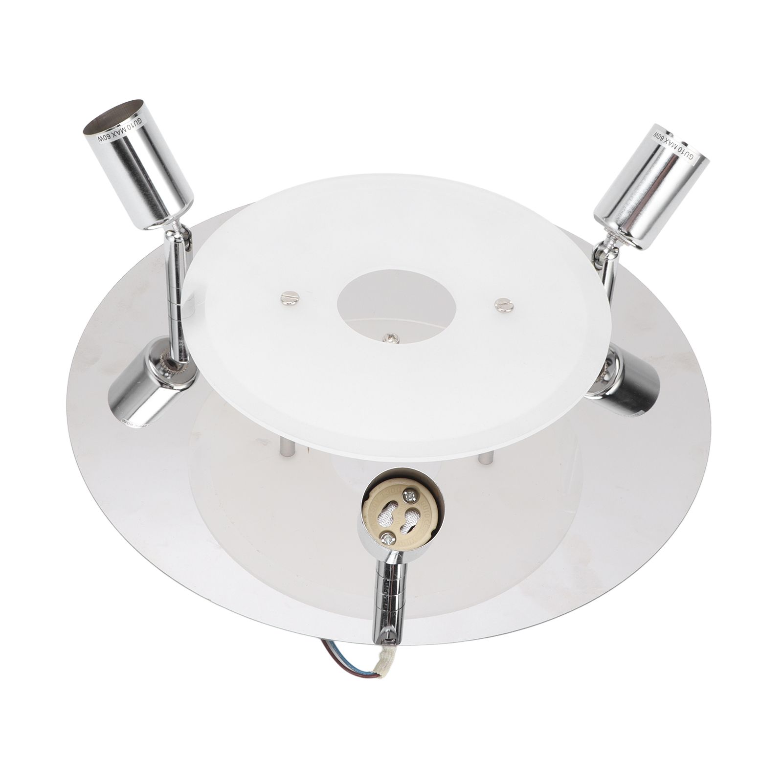 GU10 Household Ceiling Lamp 3 Heads Round Ceiling Lamp Modern Ceiling Light for Bedroom Living Room 85‑265V — image 3