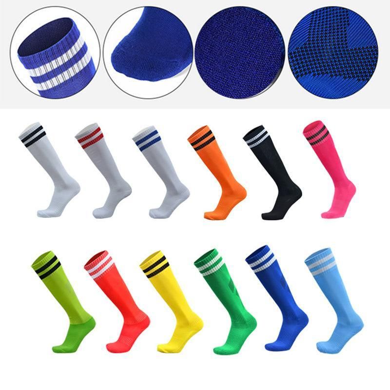 Mens Womens Sports Breathable Tube Long High Socks Knee Warm Casual Footy Soccer - Yellow โ image 6