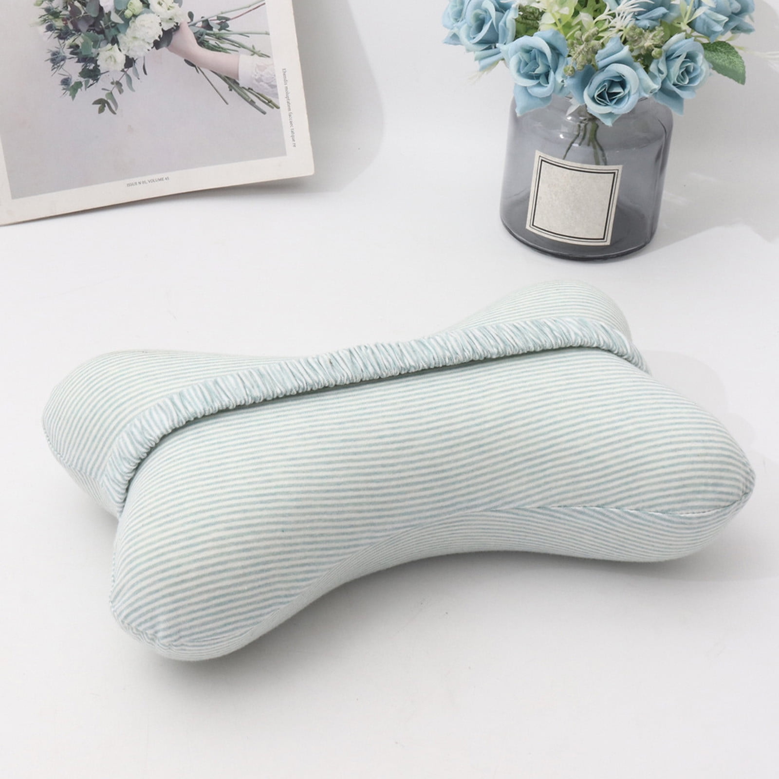 Clearance! Upgraded Dog Bone Shaped Travel Neck Pillows with Washable Removable Cover Memory Foam Car Bus Truck Driving Comfort Head Rest Support 10" A — image 3