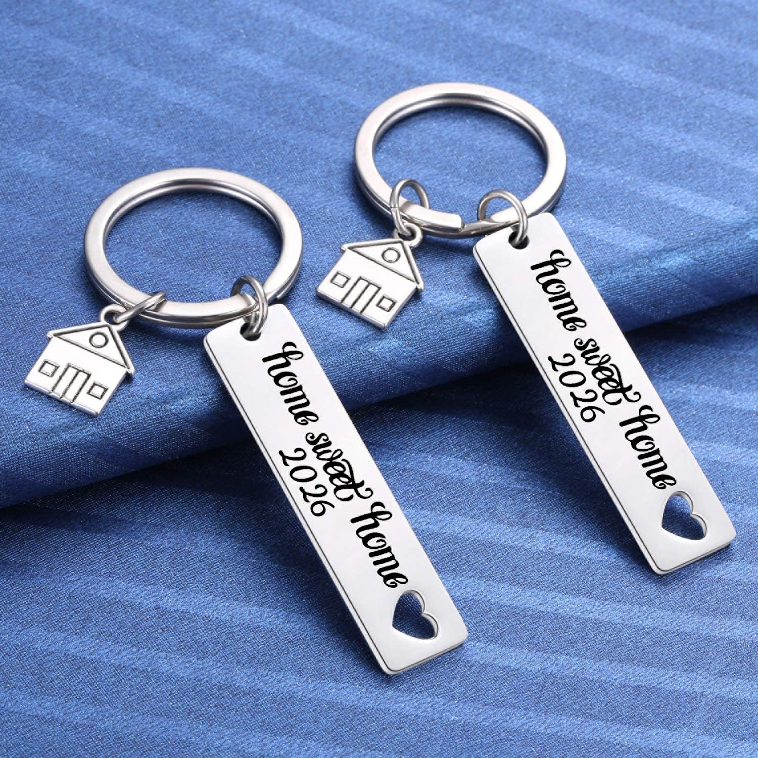 Kvekstio 2PCS 2026 Home Sweet Home Key Chain Housewarming Presents, New Homeowner Keychain Closing Gift Ideas, Real Estate Gifts From Agent For Client โ image 2