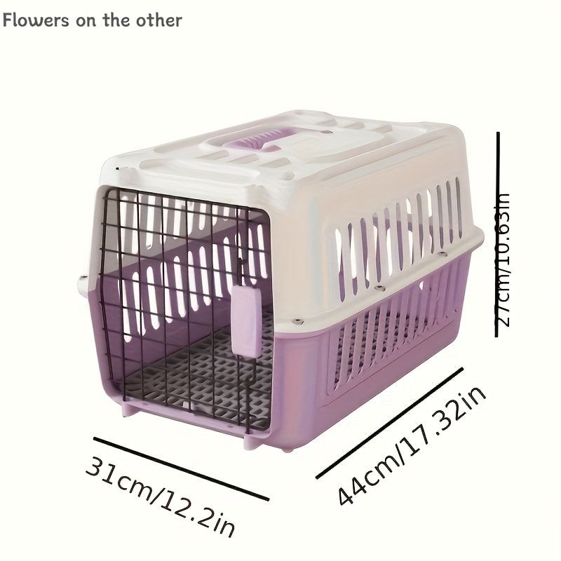 Portable Pet Carrier for Cats and Small Dogs, Airline-Approved Travel Kennel with Comfort Handle, Durable Recyclable PP Material, Compact Design for Indoor โ image 4