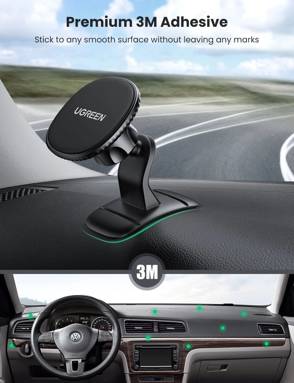 UGREEN 80785 Magnetic Phone Car Mount โ image 2