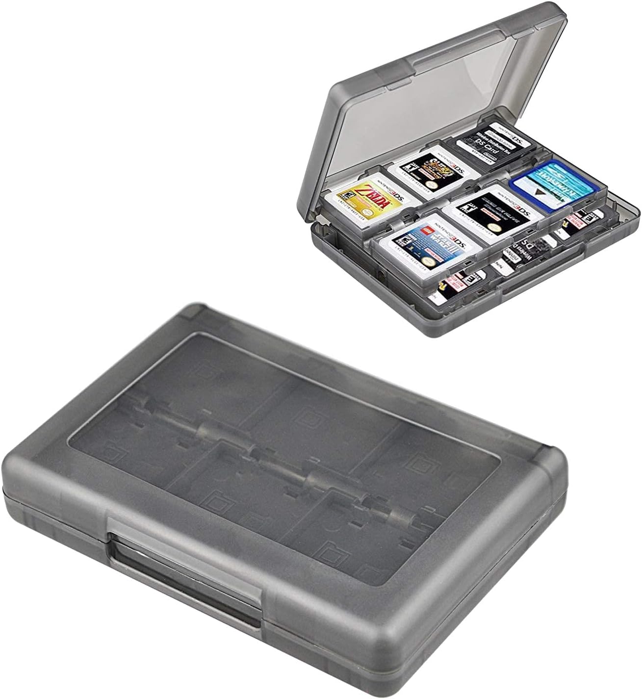 Black 26-in-1 Game Holder Case Fits up to 22 Games 2 SD Cards 2 Micro SD/TF Cards and 2 Stylus Pens for NEW 3DS / 3DS XL / 3DS LL — image 6