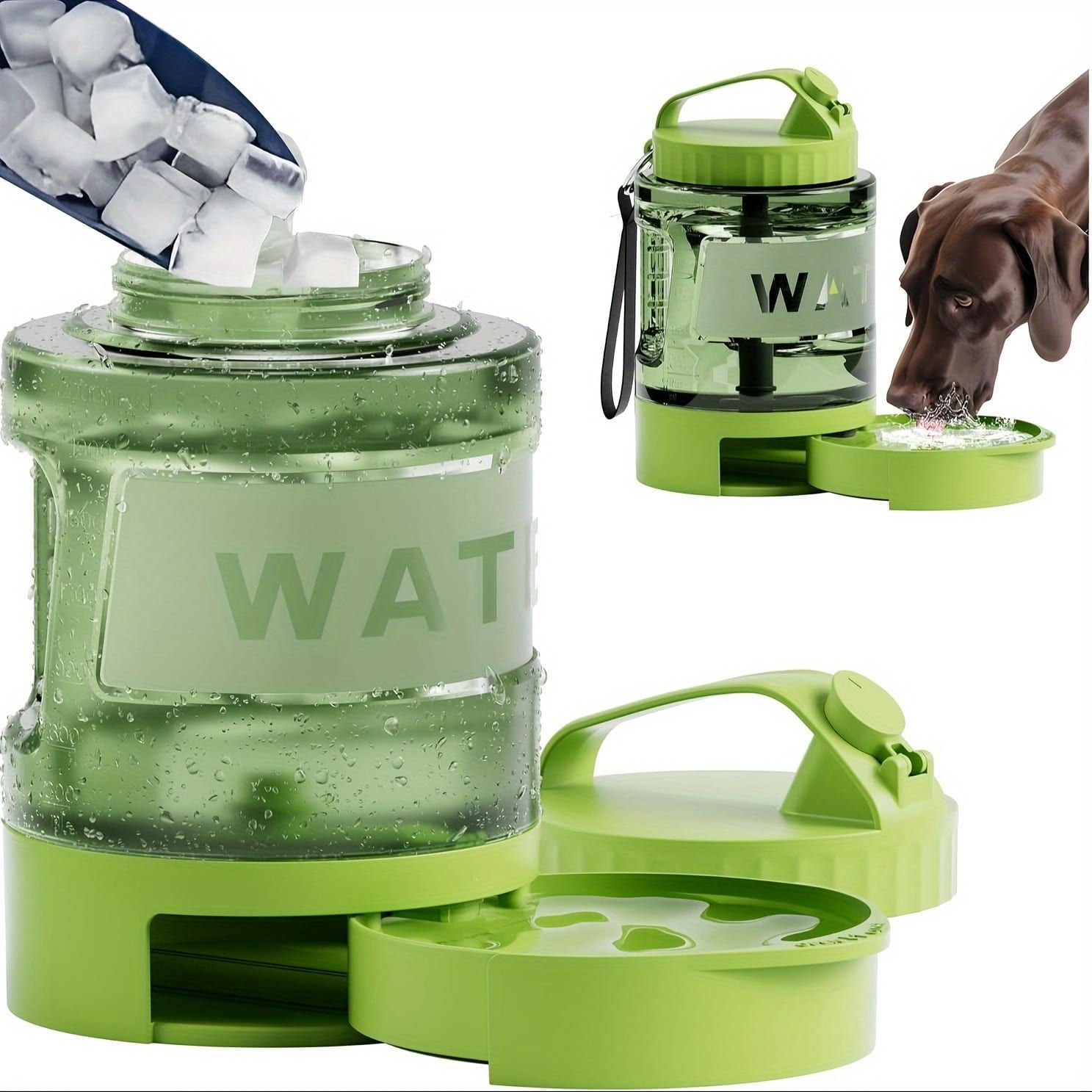 Portable Pet Water Bottle with Built-in Bowl – Leak-Proof, Large Capacity 77oz for Camping, Hiking, and Dog Park Adventures – Ideal for Small to Medium Breeds — image 3