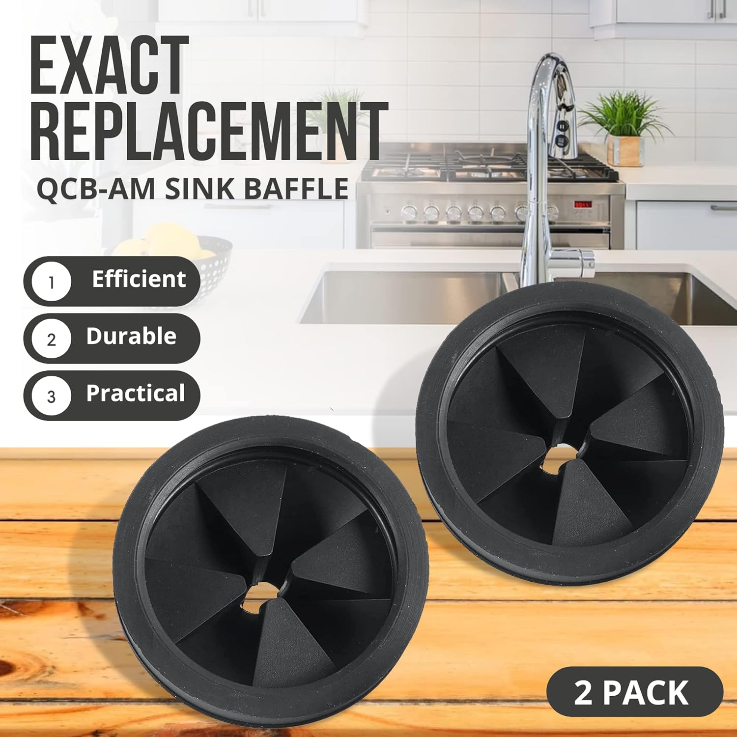 Rubber Sink Stopper and Garbage Disposal Splash Guard,Compatible with Insinkerator Garbage Disposal Parts โ image 6