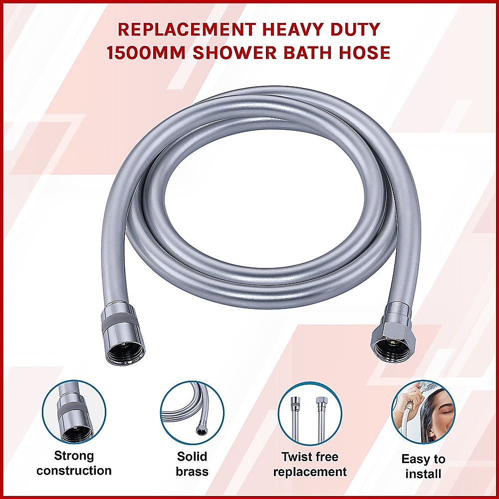 Replacement Heavy Duty 1500mm Shower Bath Hose โ image 3