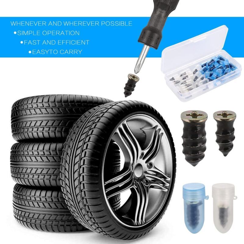 30 Pcs Rubber Nails for Car Motorcycle Tire Repair with Screwdriver Compatible with Cars Motorcycles 15 Small 15 Large โ image 4