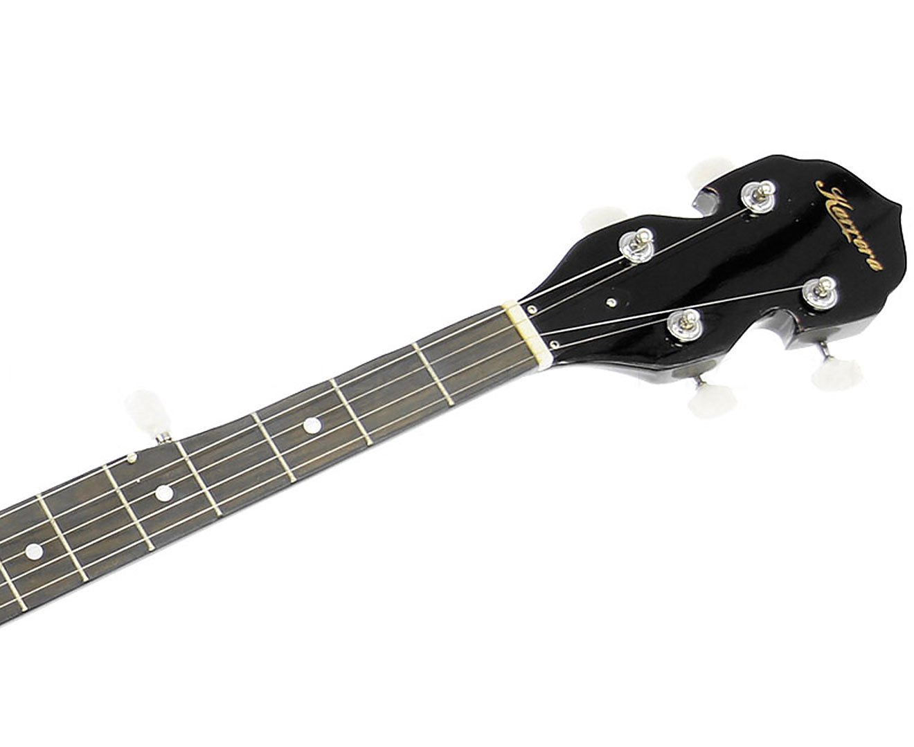 Karrera 5 String Resonator Banjo - Black — image 3