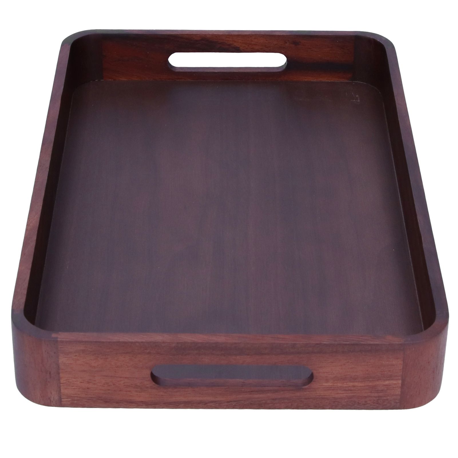 Walnut Rectangular Tray Wooden Dinner Plate Fruit Tray Household Tea Cup Holder for HomeSmall — image 6