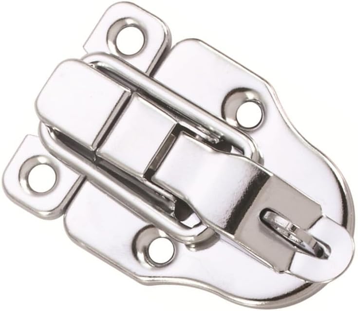 10 Pack Silver Hasp Locks 59mm with Screws Universal Chest Hardware Secure Locking Solution โ image 2
