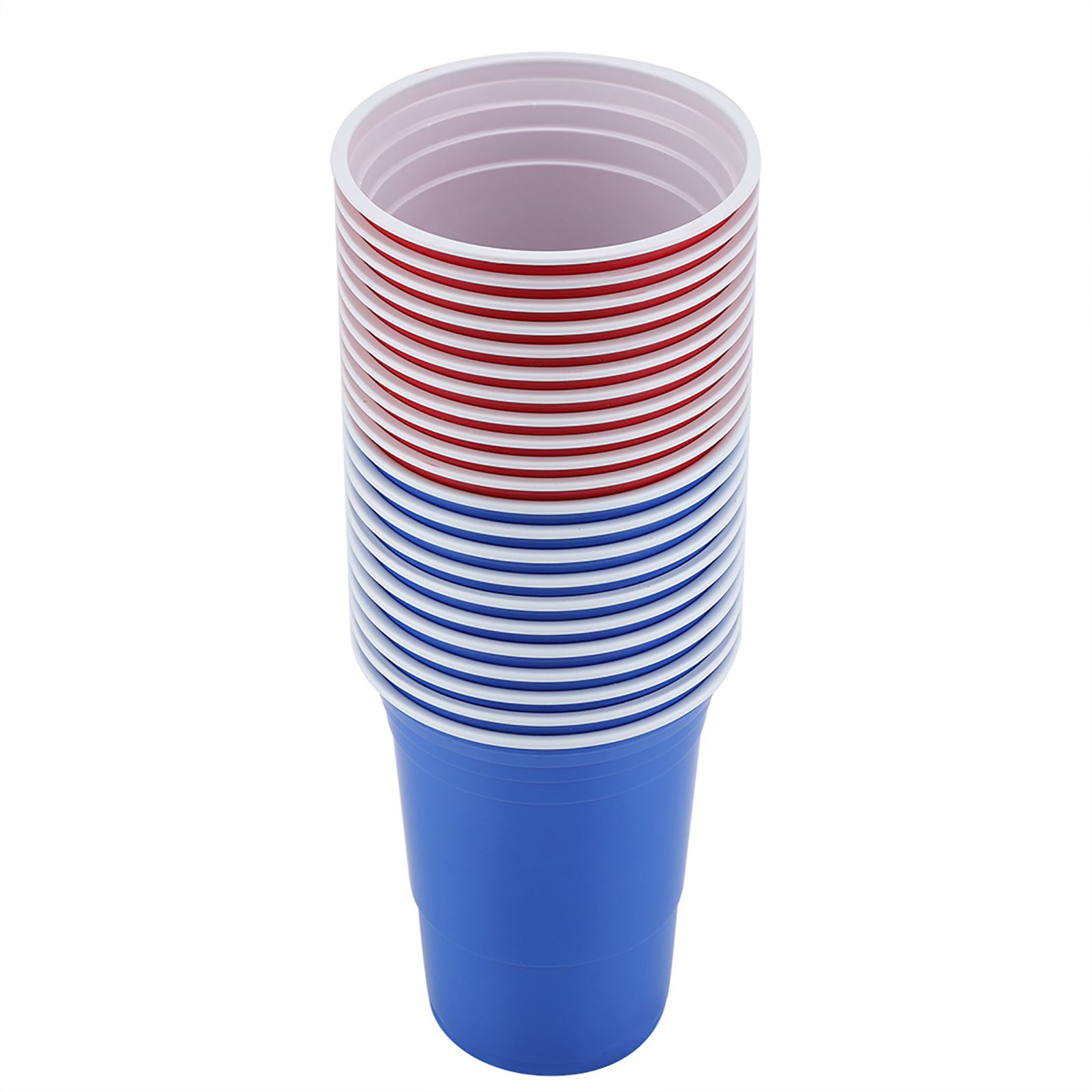 Beer Pong Set Beer Pong Drinking Game Set Beer Pong Cups22 Cups 4 PingPong Balls Red Blue — image 6
