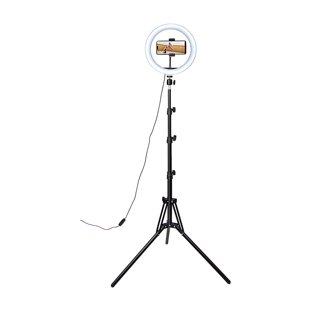 10" LED Selfie Ring Light with 1.6M Tripod Stand Phone Holder Photo Live Makeup — image 6