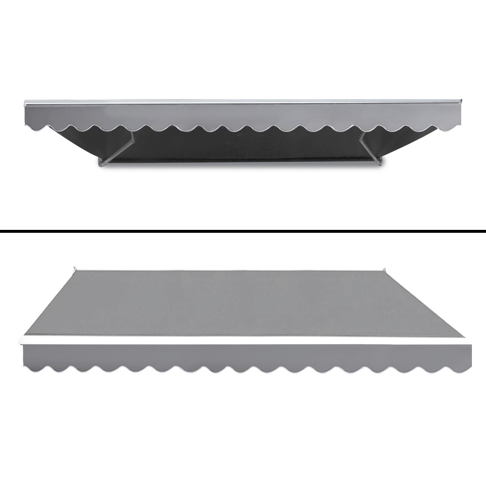 Instahut Retractable Folding Arm Awning Motorised Sunshade 4Mx2.5M Pearl Grey โ image 3