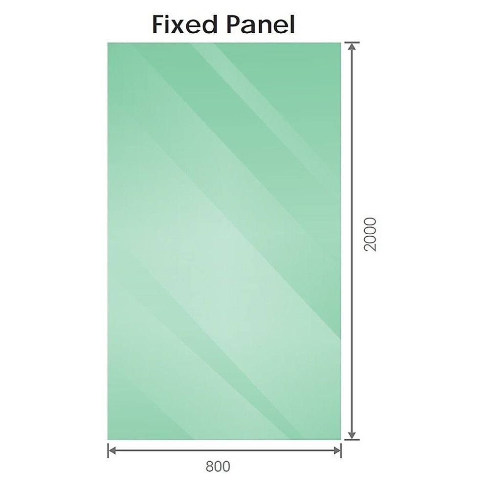 90x80cm Corner Frameless Shower Screen with Gold U-Brackets and SS Hinges, Square Knob Handle โ image 6